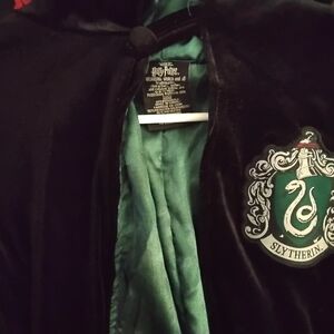 Slytherin Black and Green Cape